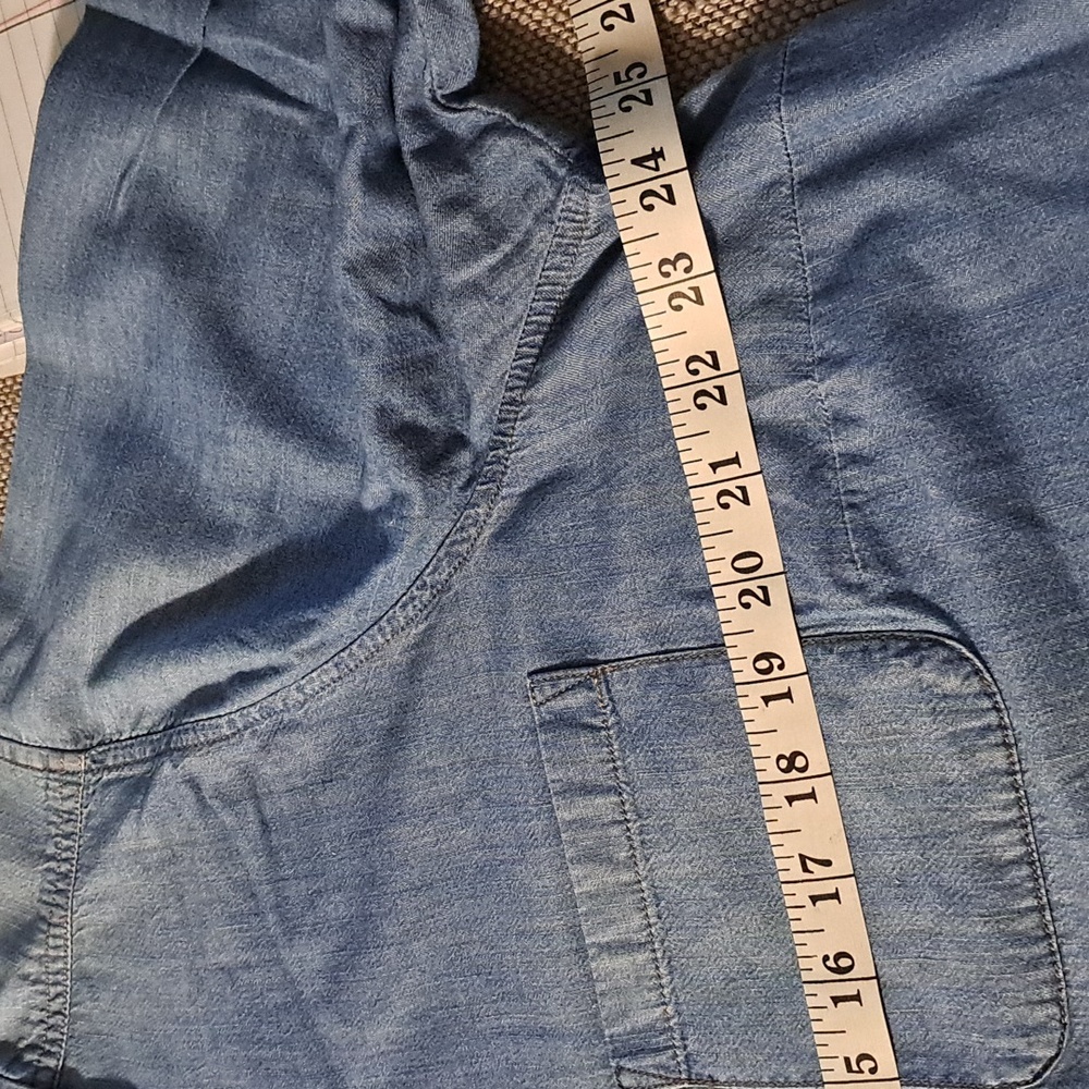 SONOMA western shirt SONOMA blue color 💙 denim size XXL. - Picture 8 of 11
